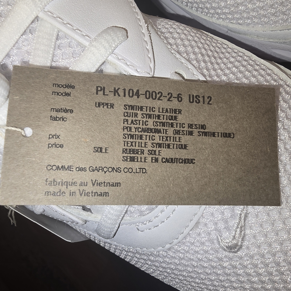 Reserved For MARIA!Comme des Garçons White Pegasus Sneakers - Picture 5 of 12